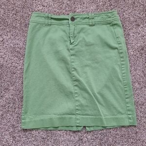 Green Jean skirt size 10